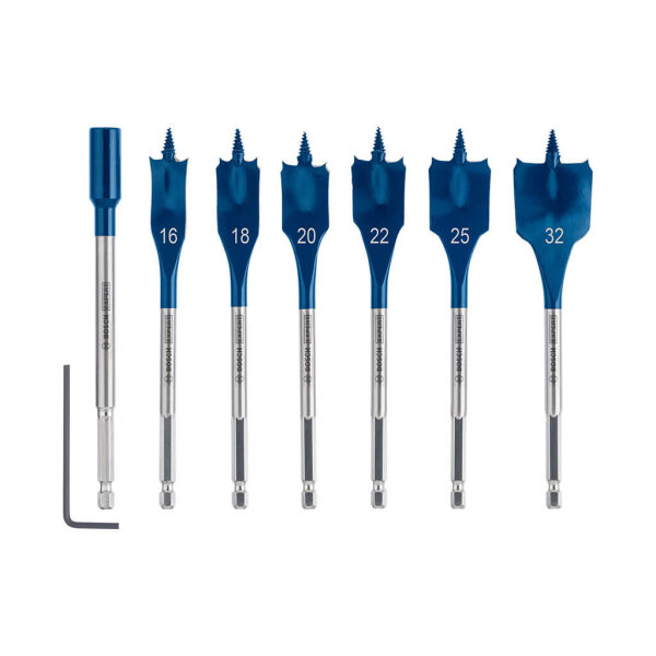 Bosch Holzbohrer SelfCut Speed Set 7tlg Set 16-32mm+Verlängerung - 2608900334