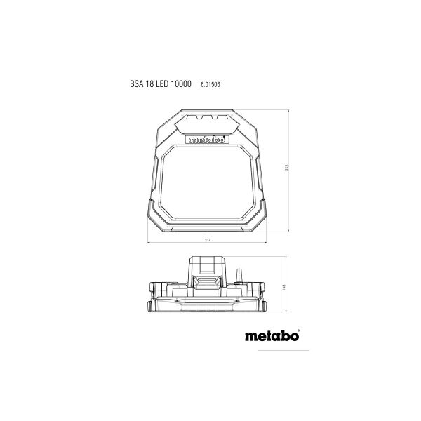 Metabo Akku-Baustrahler BSA 18 LED 10000 - 601506850-2