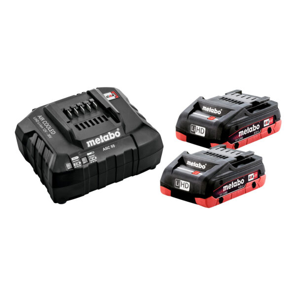 Metabo Basic Set 2x LiHD 4.0 Ah + ASC 55 SE - 685191000